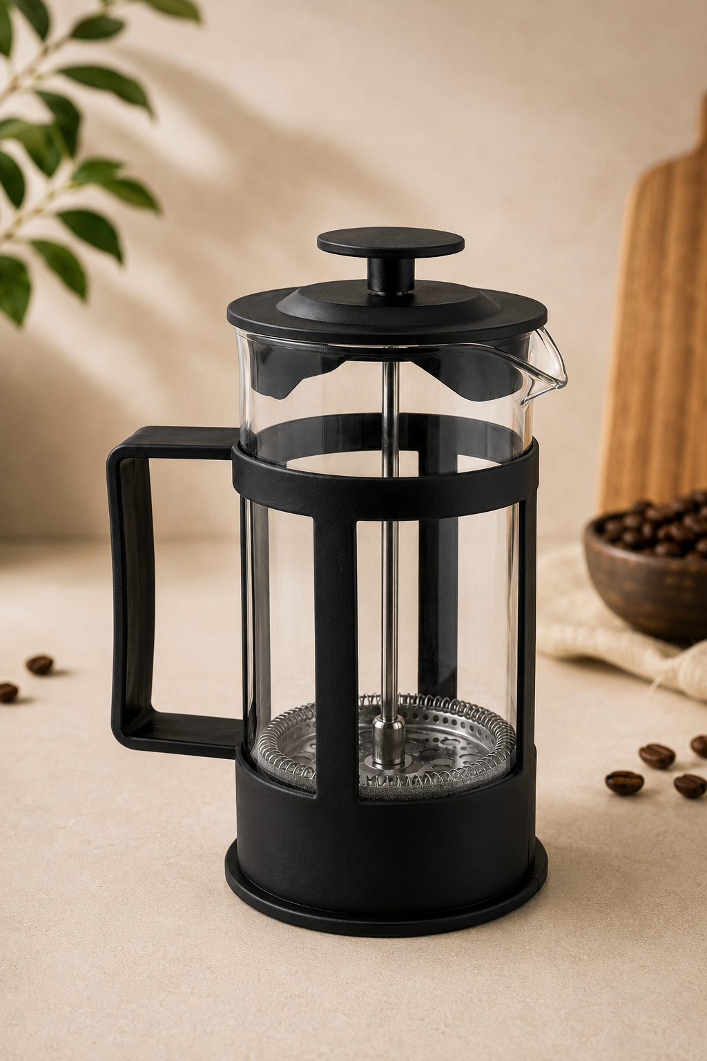 Prensa Francesa Negra de 350 ml