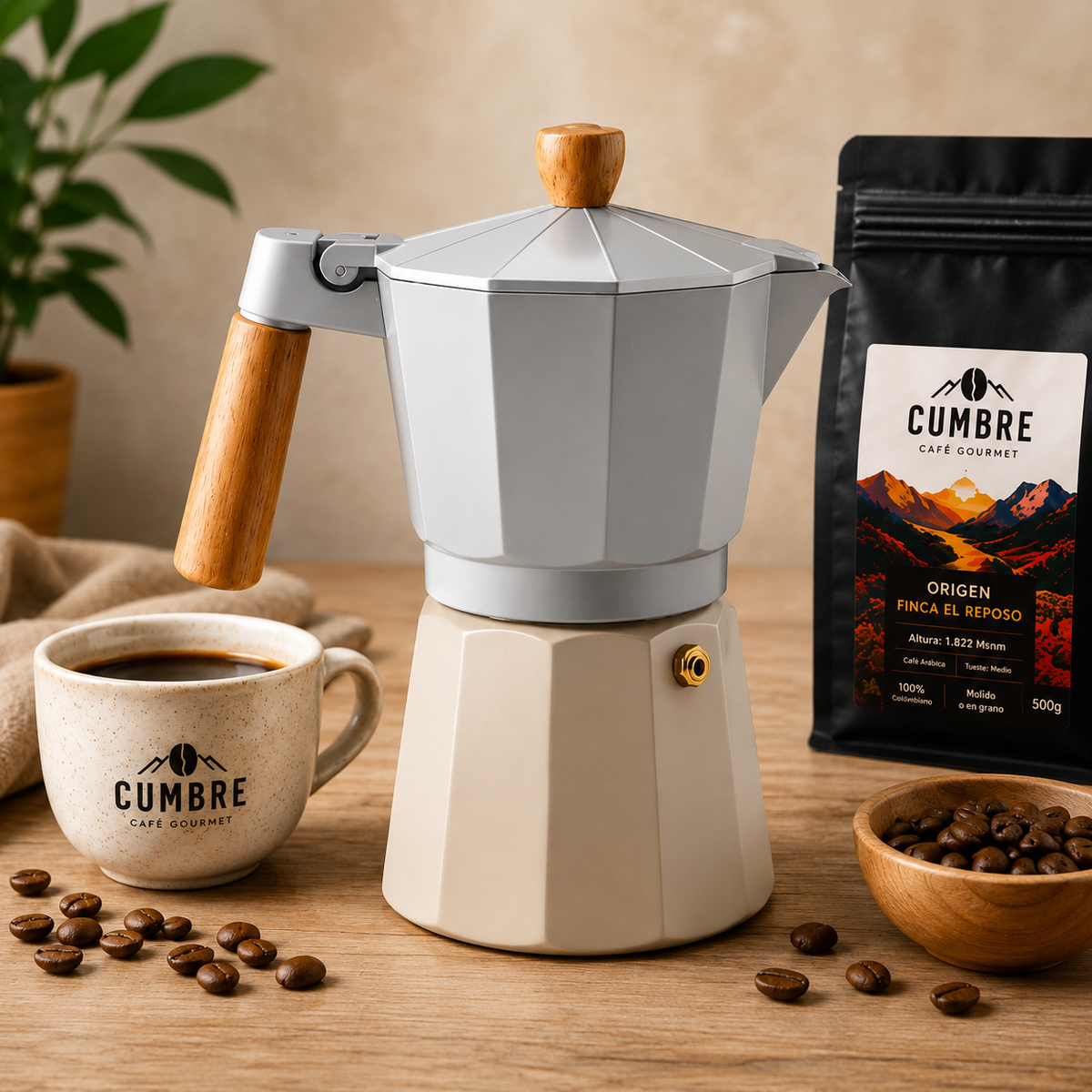 Cafetera Moka Italiana 300ML | Café Tipo Espresso en Casa
