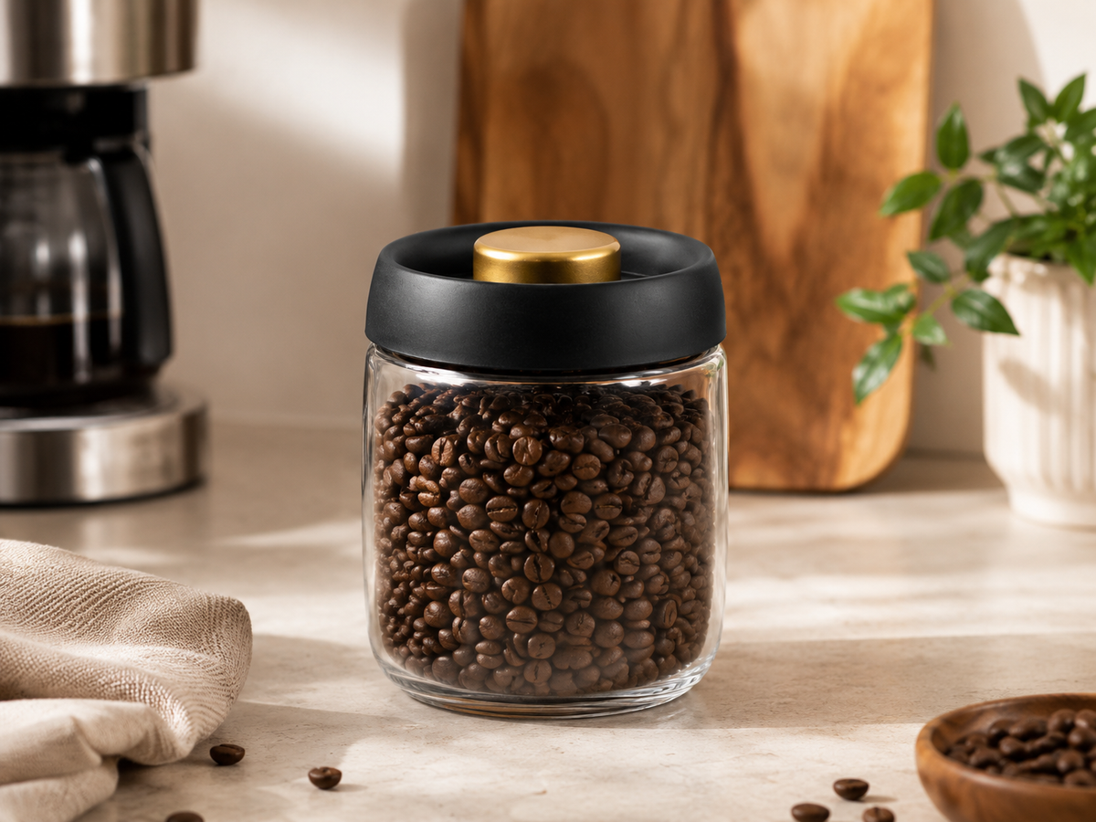 Envase Hermético Premium para Café 800 ml | Conserva Aroma y Frescura