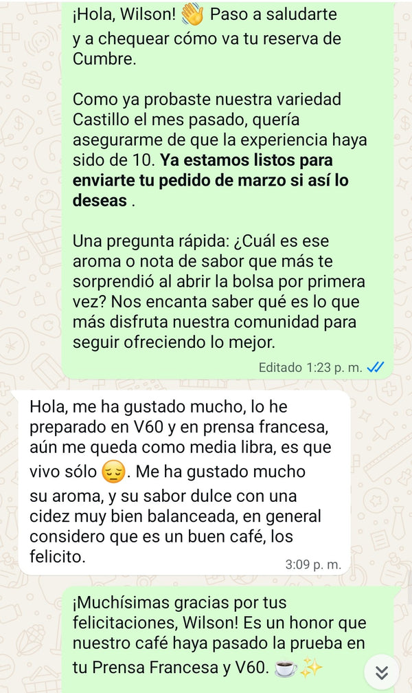 Reseña de cliente